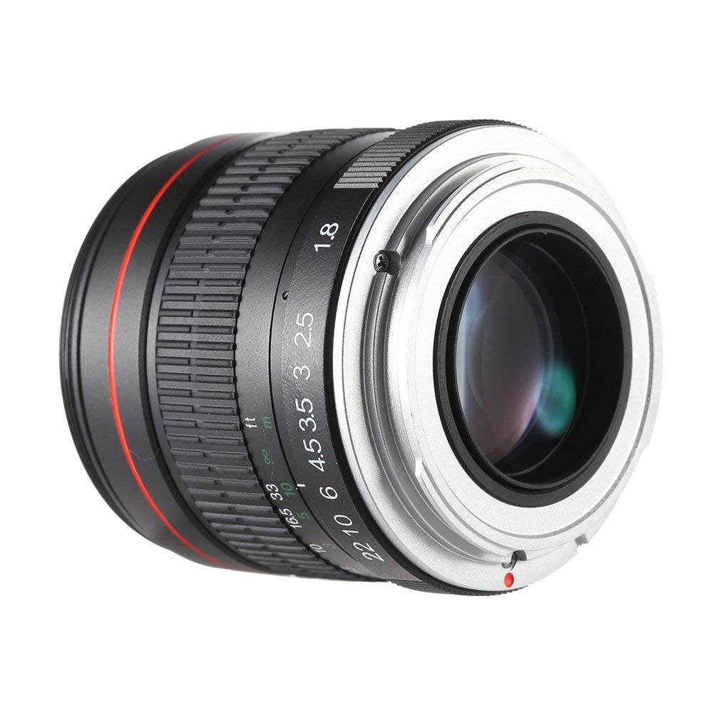 JINTU 85mm f1.8 Manual Telephoto Lens Portrait Compatible with