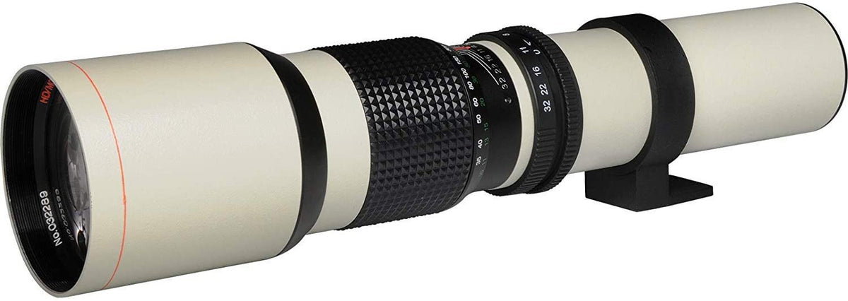 JINTU-teleobjetivo Manual f/8 de 500mm para cámara Canon EOS 80D