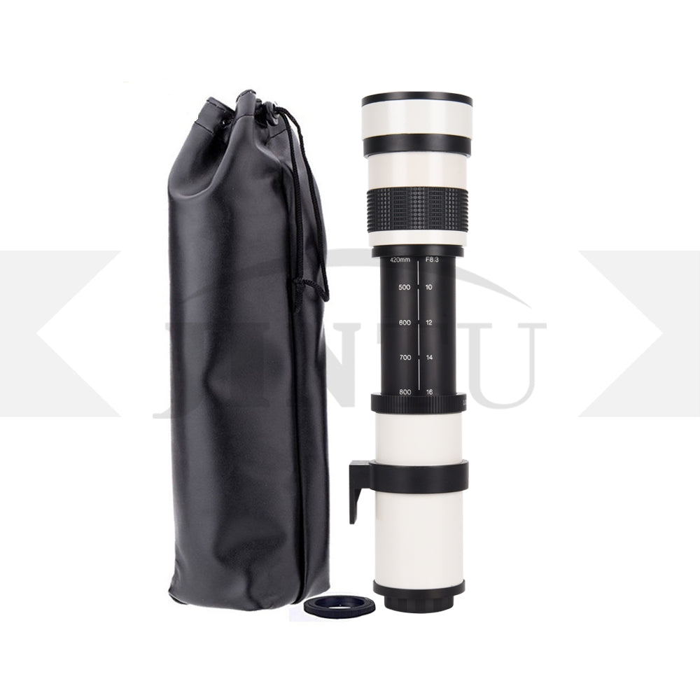 JINTU 420-800mm Manual Telephoto Lens zoom lens camera lens for
