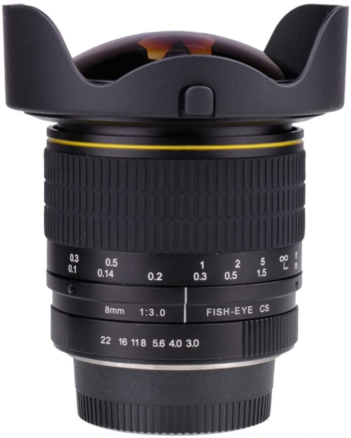 JINTU 8mm Wide Angle Fisheye Lens for Nikon DSLR Cameras