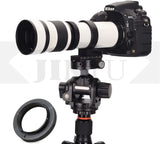 JINTU 420-1600mm Telephoto Zoom Lenses F/8.3-16 for Canon 4000D 90D 60D, 70D 77D, 70D,80D, 850D 650D, 750D, 7D, T7i, T7s, T7, T6s, T6i, T6, T5i, T5, SL2 SL1 Digital