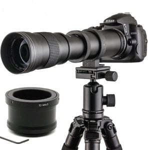 JINTU 420-800mm F8.3 Telephoto Zoom Camera Lens Manual for Four Thirds 4/3 Camera Compatible with Olympus Panasonic Micro M4/3