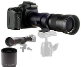 JINTU 420-1600mm f/8.3 Manual Telephoto Zoom Lens for Nikon SLR Camera D5600 D5500 D5200 D5100 D3300 D3200 D3400 D7200 D750 D3500 D7500 D600 D800 D810 D3100 D5200 D5600 D7000 Camera