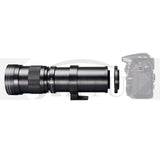 JINTU 420-800mm F/8.3 Telephoto Zoom Lens Manual Fit for Canon NIKON Samsung SONY NEX DSLR Camera Photograp