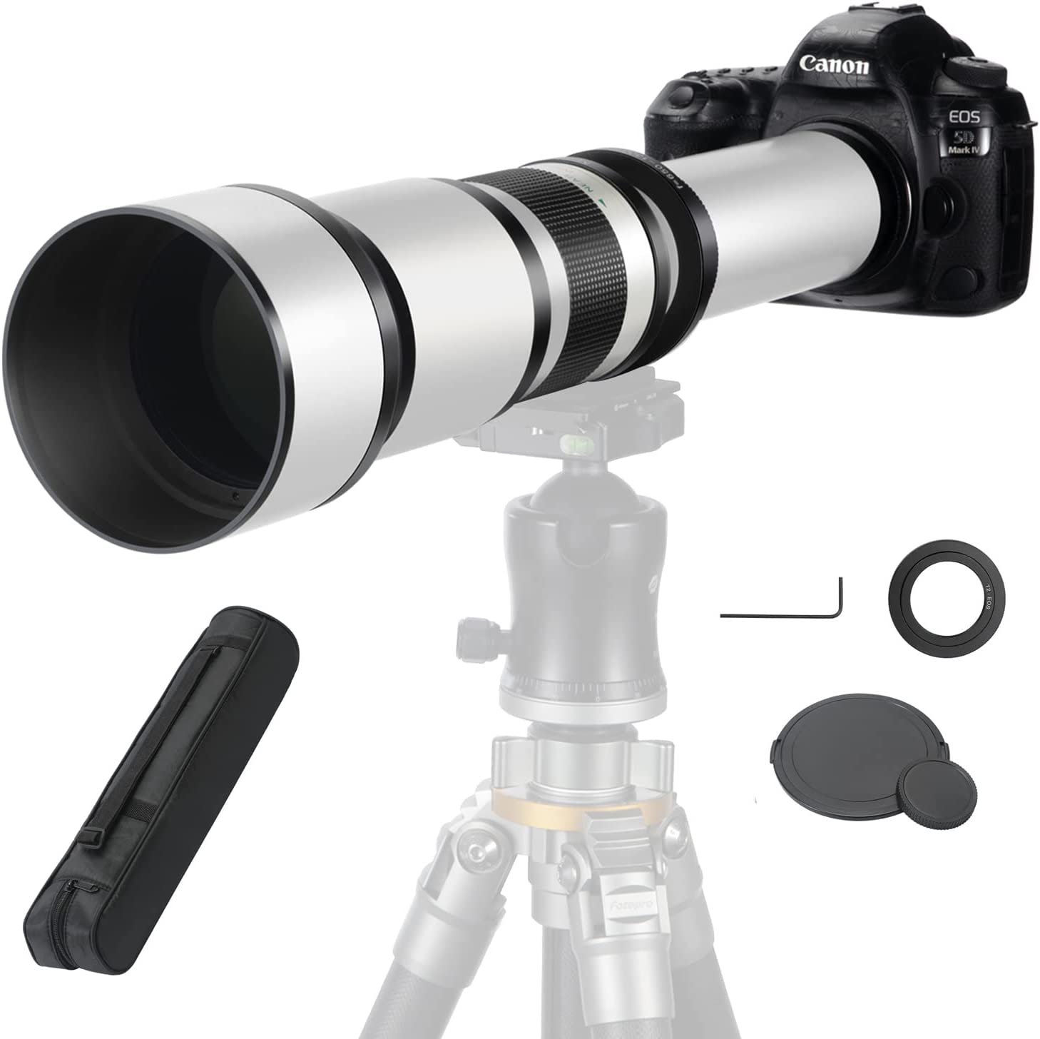 JINTU 650-1300mm Manual Telephoto Zoom Lens MF for NIKON SLR