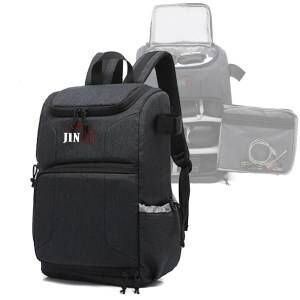 JINTU Camera Bag, SLR DSLR Camera Case, Vintage Padded Camera Shoulder Bag Waterproof for Women, Men, Black